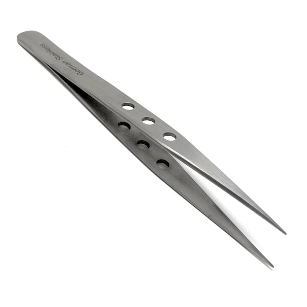 A2Z Scilab Watch Jewelery Repair Tweezers No 3 Fine Point Forceps Fenestrated Grip A2Z-ZR270 - main